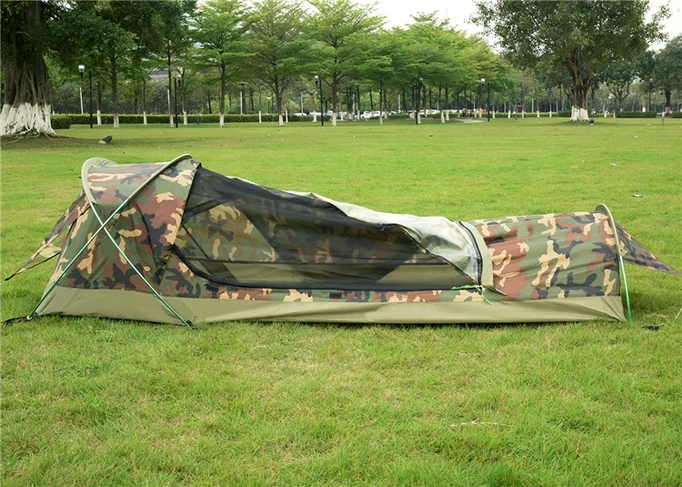 Geertop 1 person back packing camouflage bivy swag tent for hunting