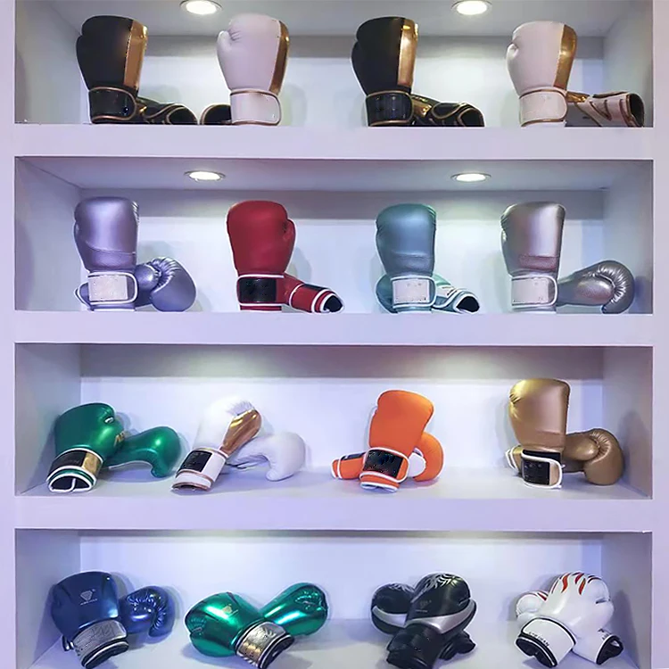 Нефирменные боксерские перчатки с индивидуальным логотипом 10 унций тренировочные из искусственной кожи