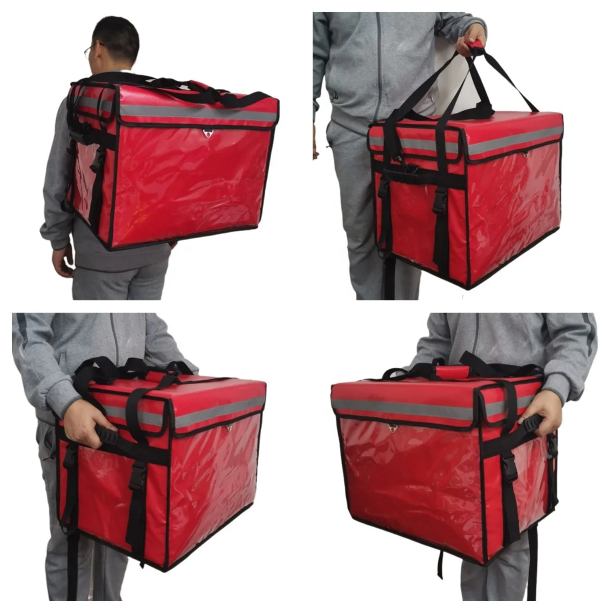 62L Insulated Food Delivery Backpack Waterproof Cooler Bag Durable for Uber Eats insulated delivery bag