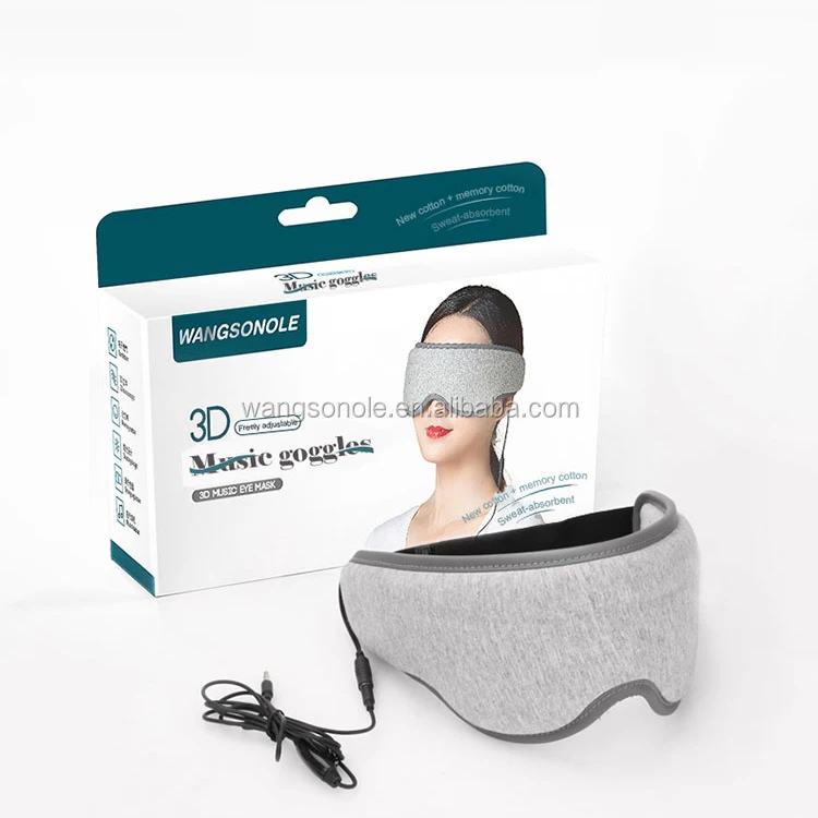 3D маска для сна музыкальные наушники для сна памяти хлопок маска для глаз как для мужчин, так и для женщин