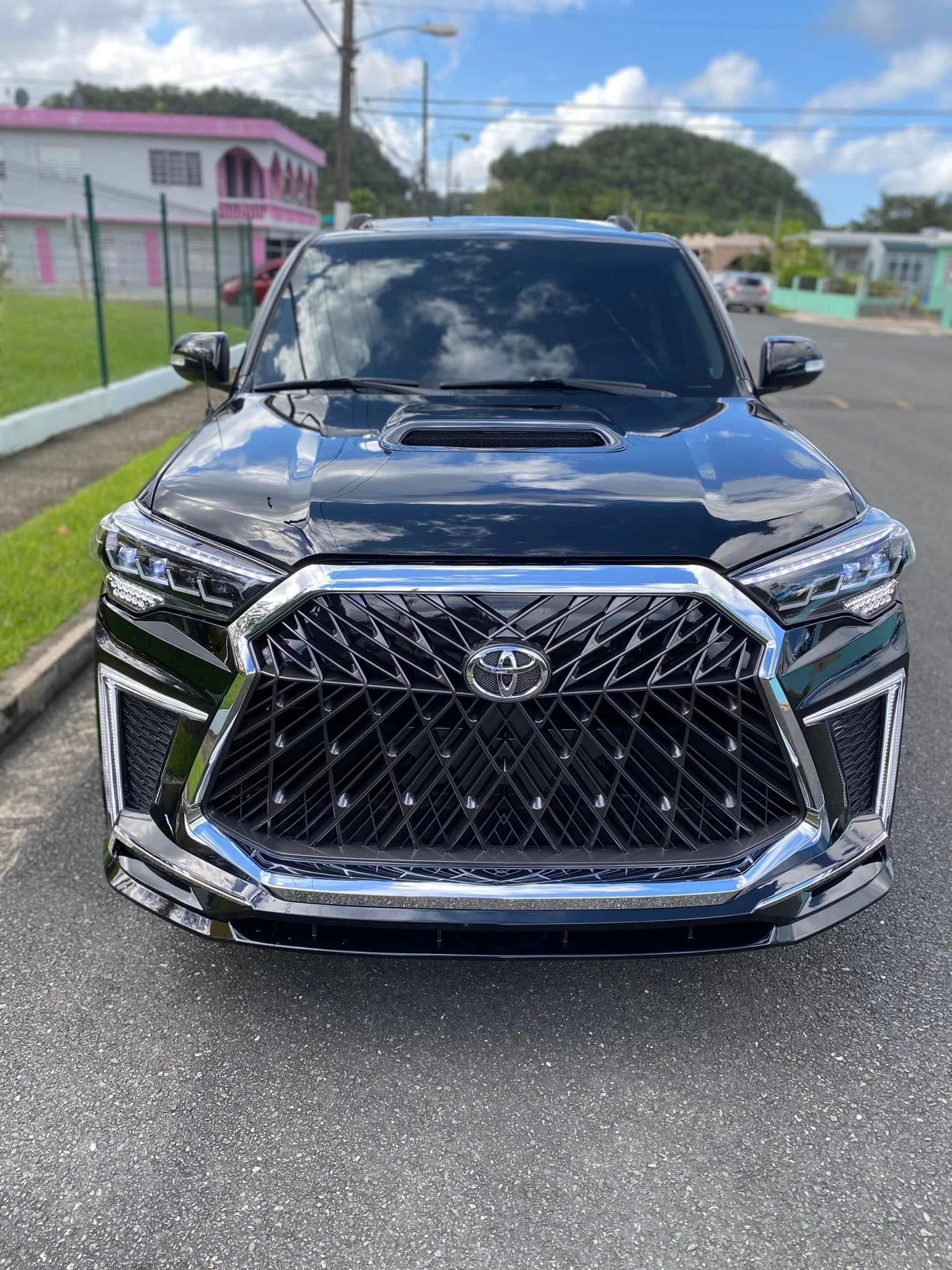 Hot Sell Body Kit For Toyota 4runner 2010-2019 Change To Lexus Gx Style Include Front And Rear Bumper Assembly Headlight Grille