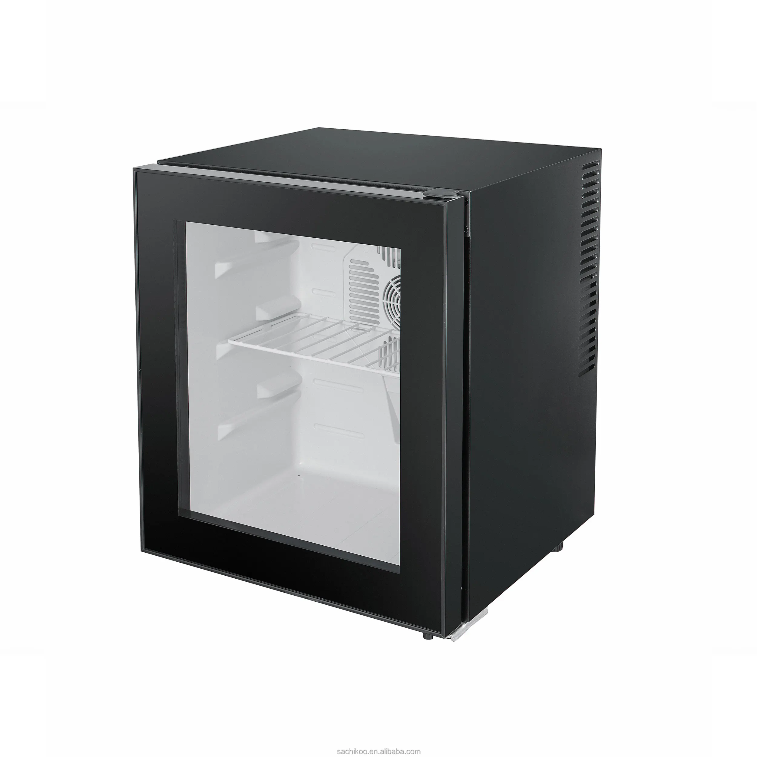 Sachikoo 40L Freon-free Luxury Glass Door Mini Fridge Cabinet without Compressor for Hotel Office