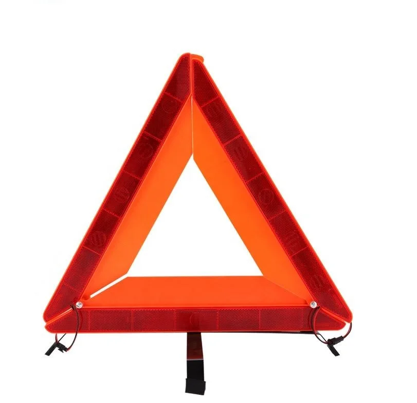 Road traffic safety reflective LED warning triangle
