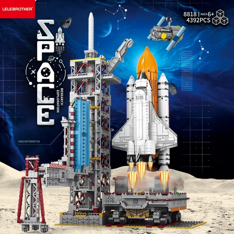 Lele Brother Spaceship Building Blocks Science and Educational Toy Spacecraft Display Model Kids Gift
