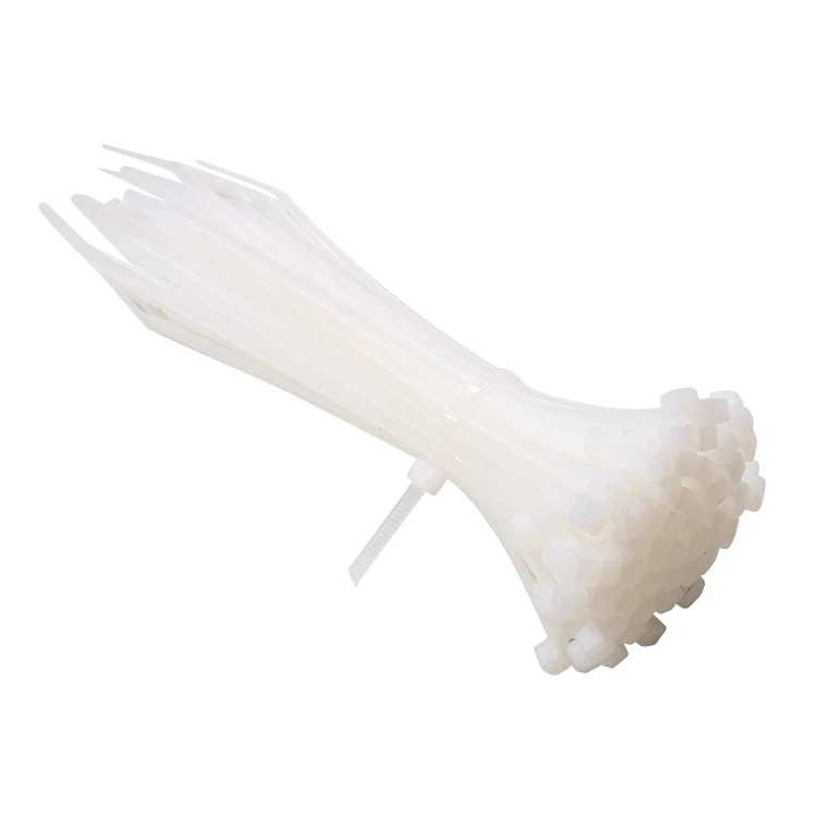 66 Tie Wire Organization Wire Harness White UV Resistant Cable Ties 7.6x 600mm