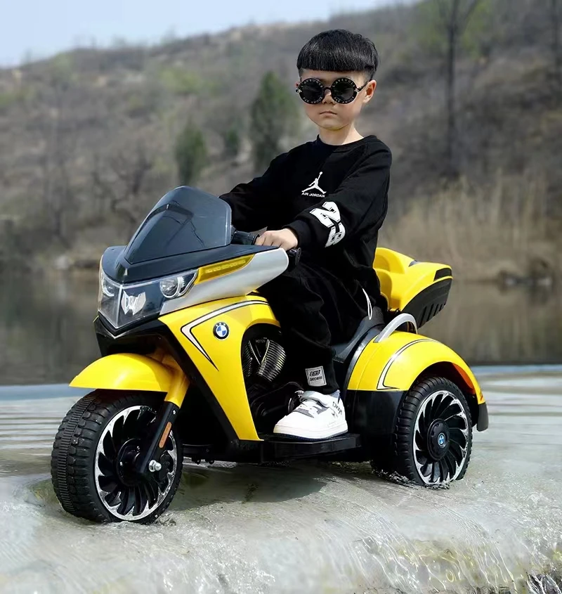 Multi-color kids electric motorcycle baby gift three-wheeled motorcycle for boys and girls