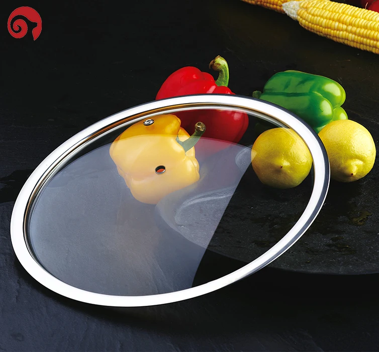 t type normal dome toughened glass lid for cookware pan cover