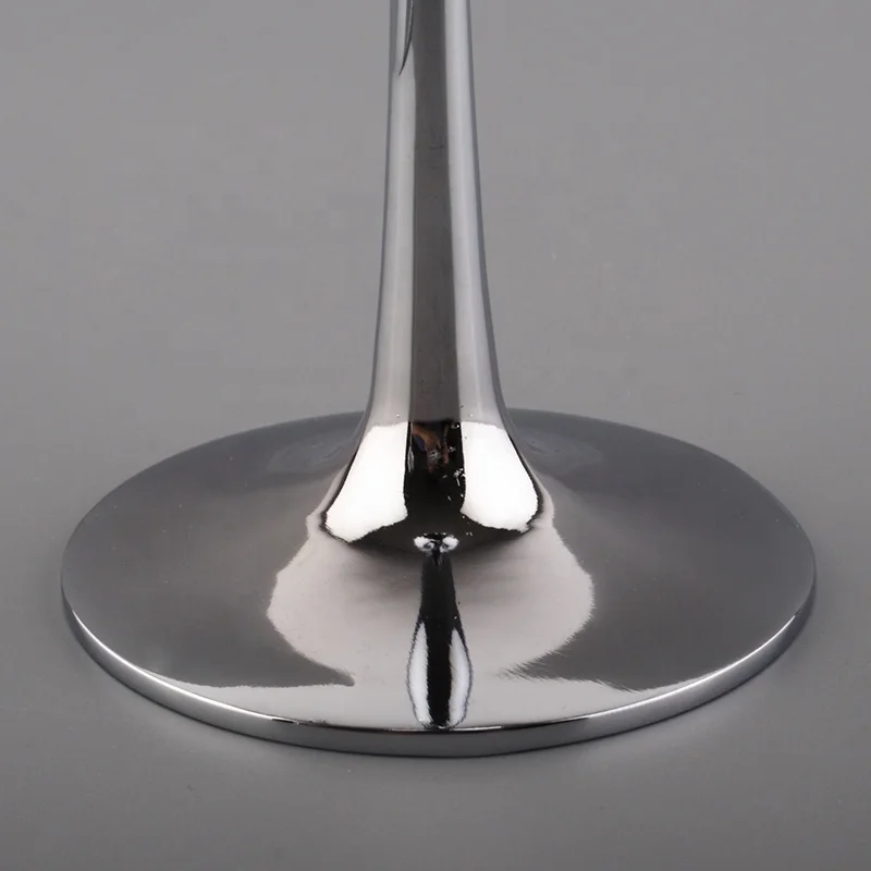 Customized Crystal Fancy Champagne flutes Glass with diamond metal stem