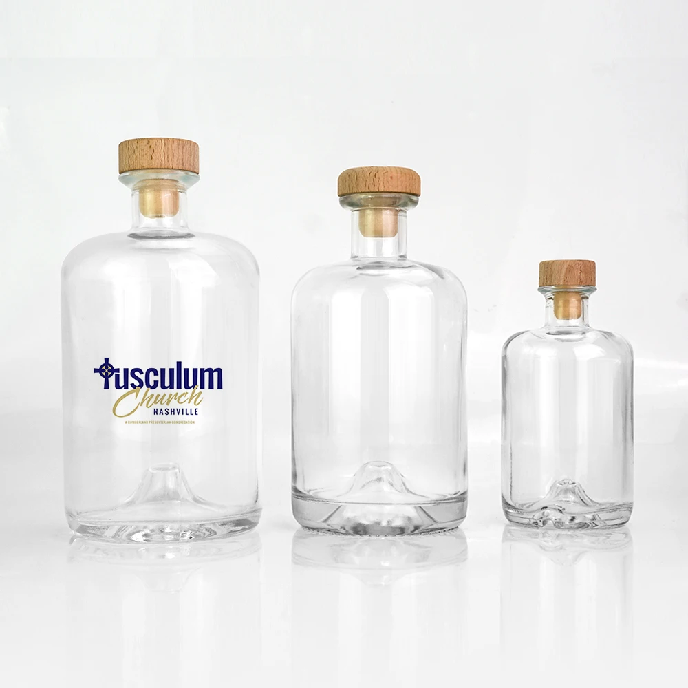 Индивидуальные пустые стеклянные бутылки для ликера 500 мл 700 750 licores tequila водка бренди виски Рон Джин licor botella