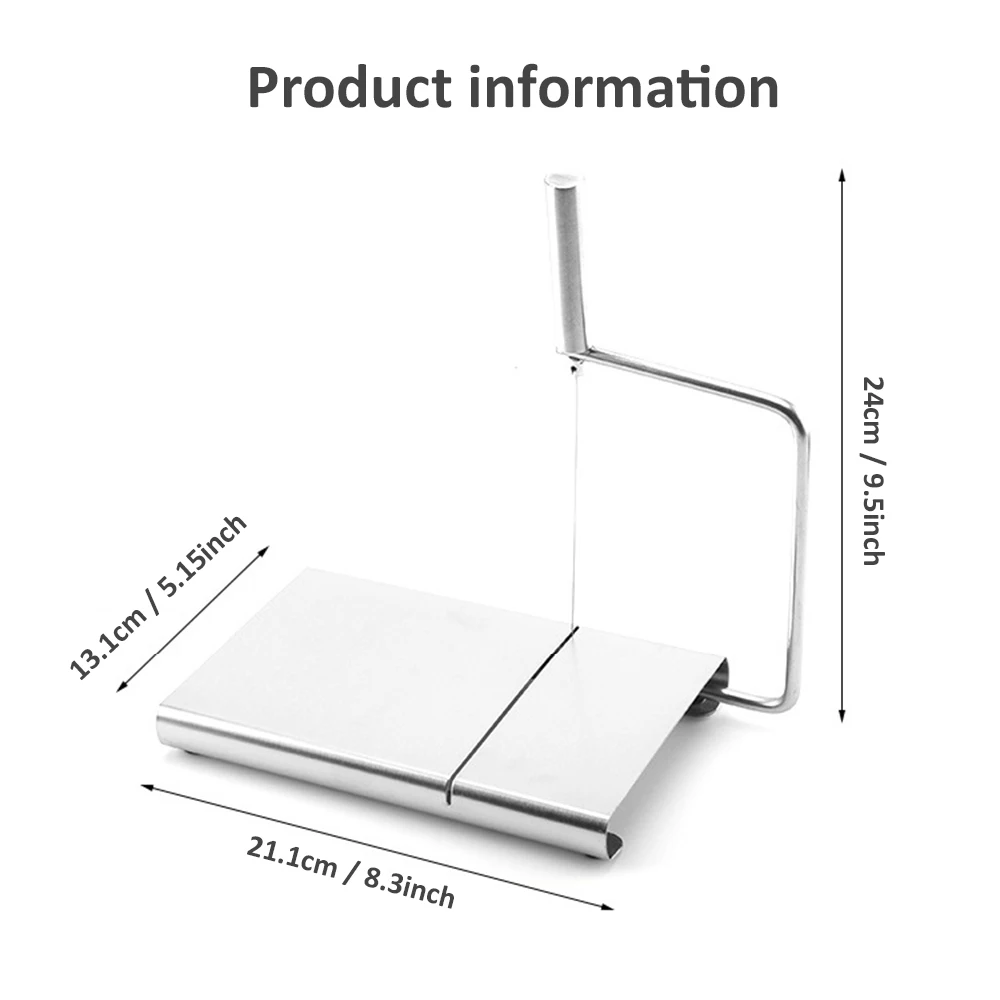 Kitchen Tool Chocolate Food Mill Cheese Grater Cutting Stainless Steel Wire Cheese Butter Slicer Board