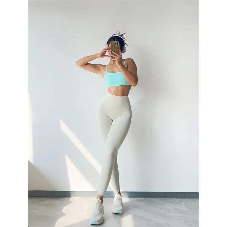 Custom Beauty Back Sexy Strap Training  Yoga Bra Sports Running Straps Sports Bra