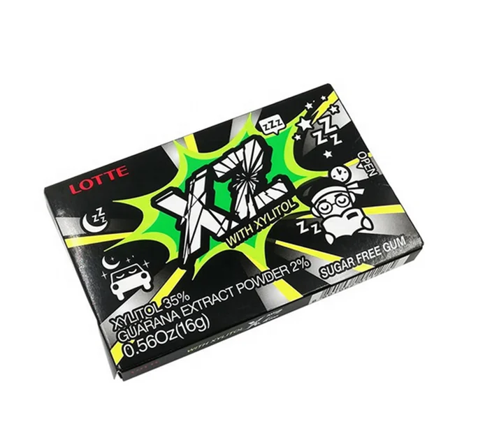 natural flavor caffeine chewing gum containing vitamins energy chewing gum