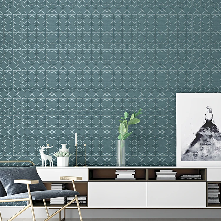 Wallpaper  decoration imported Aoslong non-woven  line wallpaper simple modern living room dining room bedroom wall paper  roll
