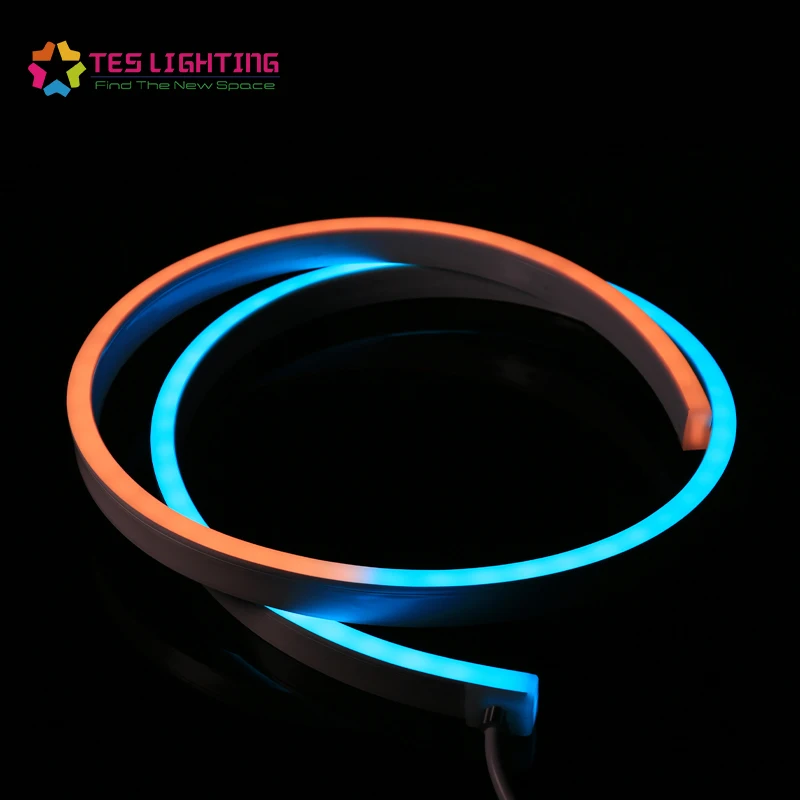  Прямая поставка с завода цифровой цветной неоновый гибкий RGB пиксель 20 мм светодиодный