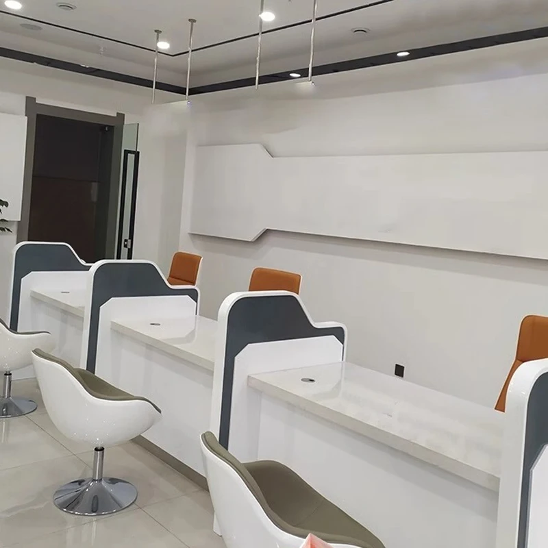 YHZ-01 Front desk bank guide desk corner bar arc reception desk Paint company simple mini cash register