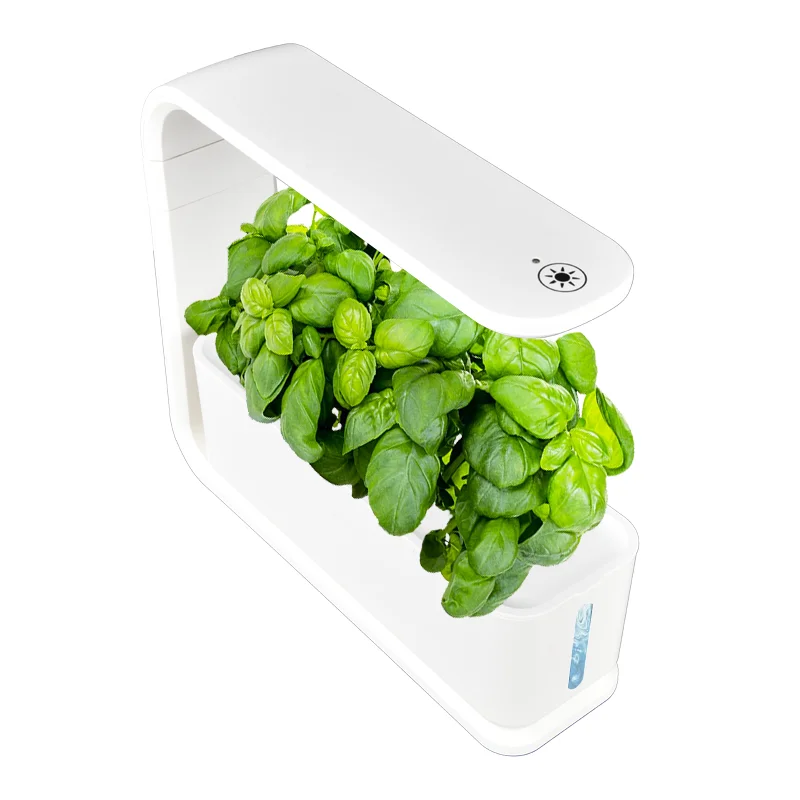 Hydroponics growing system White 3pods indoor garden  can photosynthesis hydroponics system