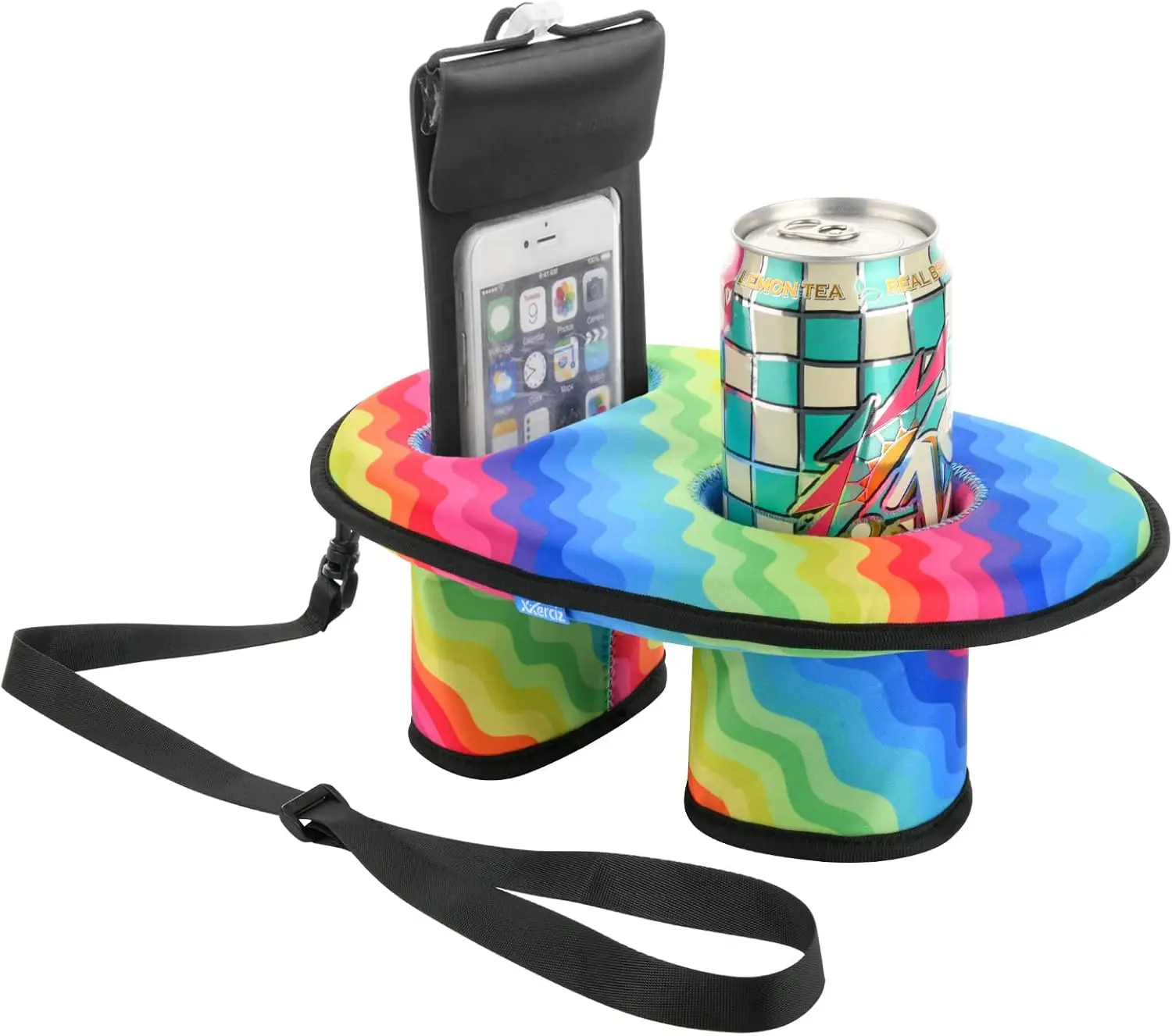 Suitable for water activities, floating Neoprene coolers, mobile phone racks and Neoprene beer can coolers
