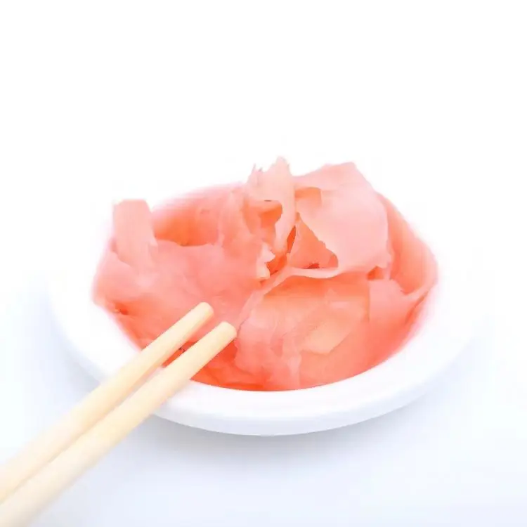 
hot sale 1.0KG Japan recipe sushi pickled ginger factory wholesale pink pickled sushi ginger 