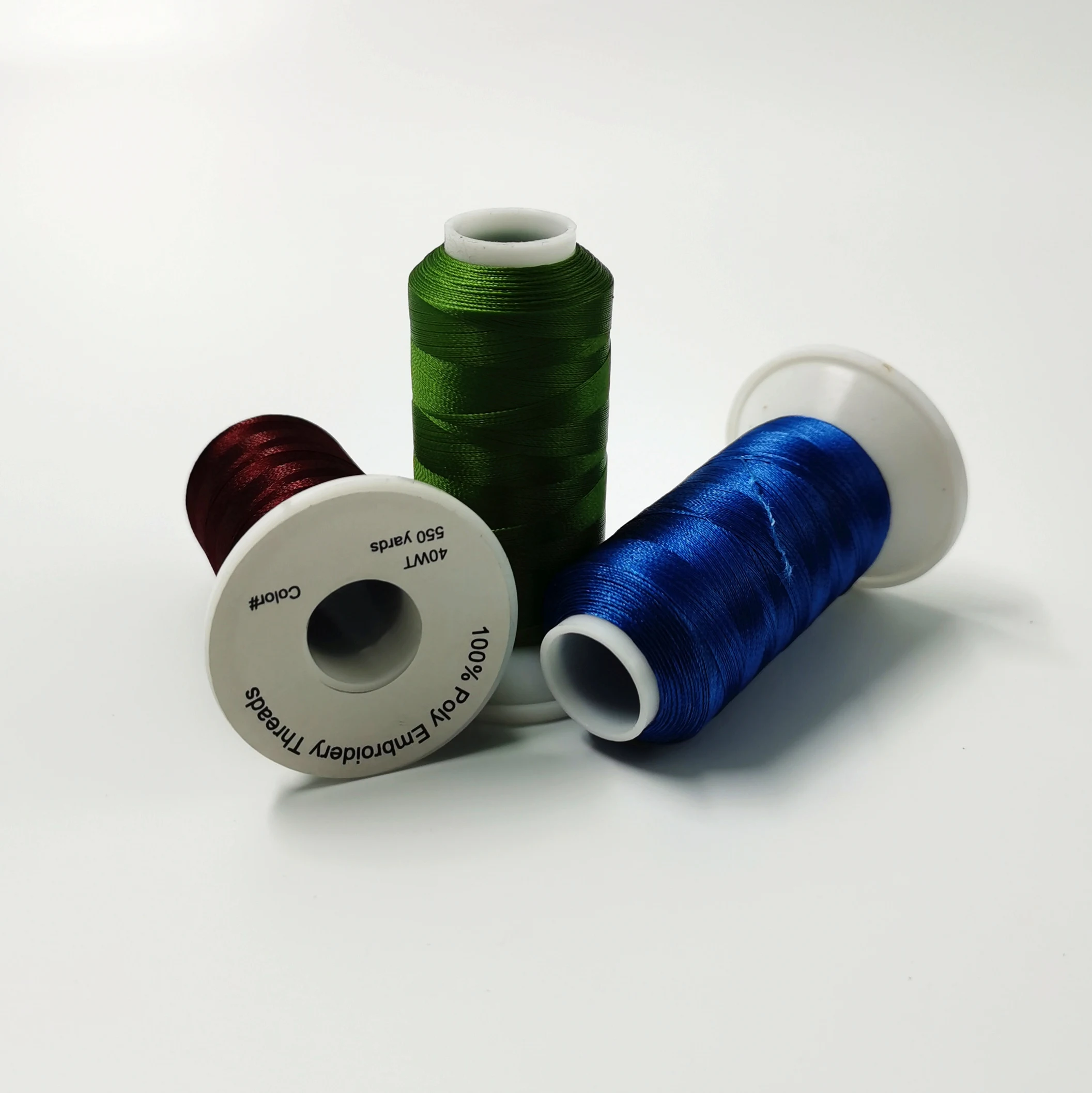 120D/2, 550Y  Polyester embroidery  thread Small bobbins  40 pcs Set