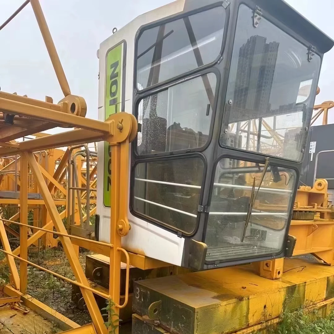 China Huaxia New 10ton Top-Slewing Electric Luffing-Jib Tower Crane with CE ISO Certificate