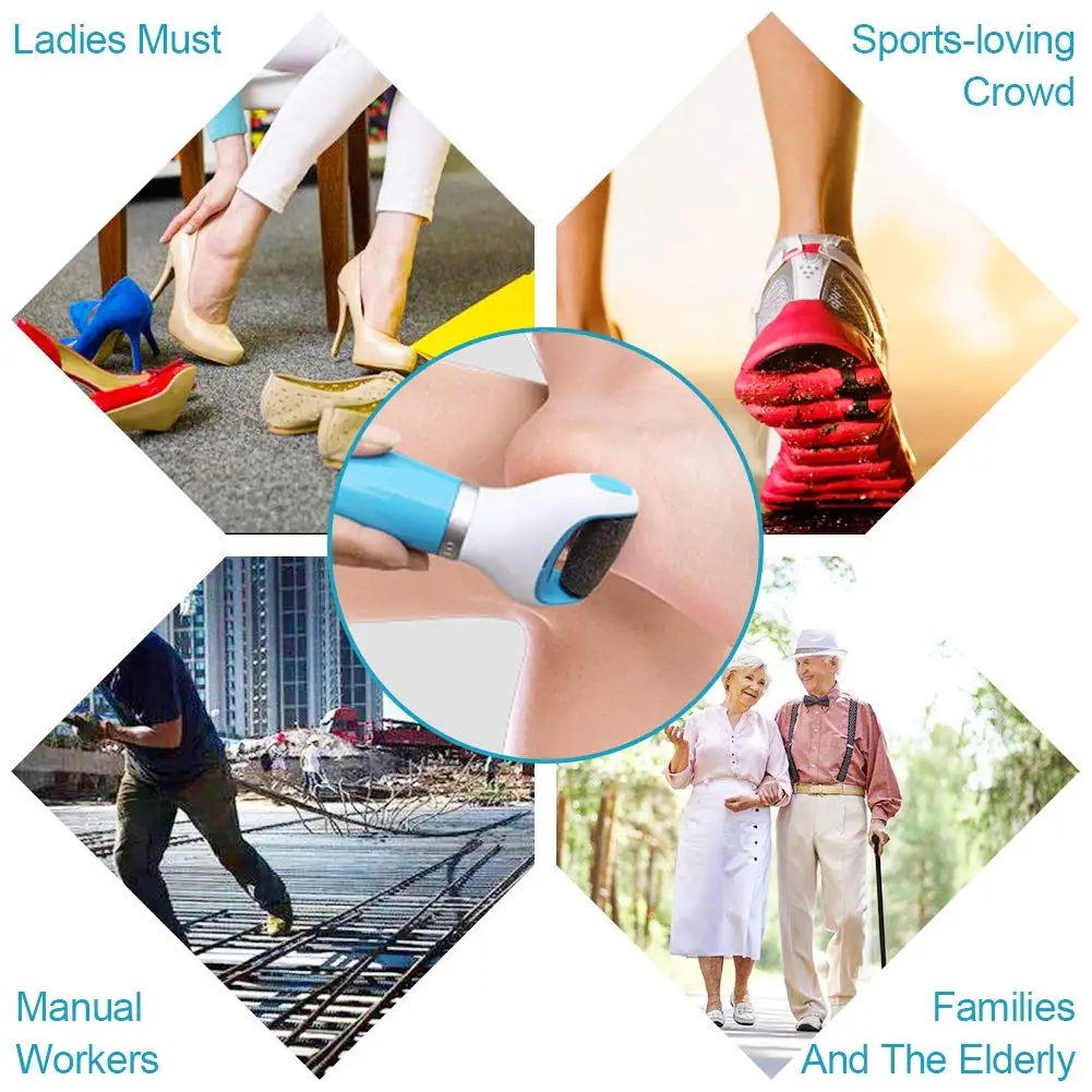 Foot Skin Care Electric Foot Callus Remover  electronic foot file black