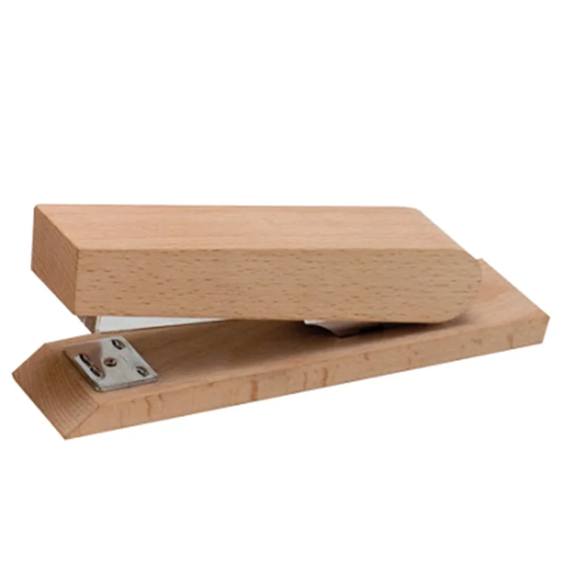 
Factory Directly Wholesale Eco-friendly Office School Wood Bamboo Book Stapler 