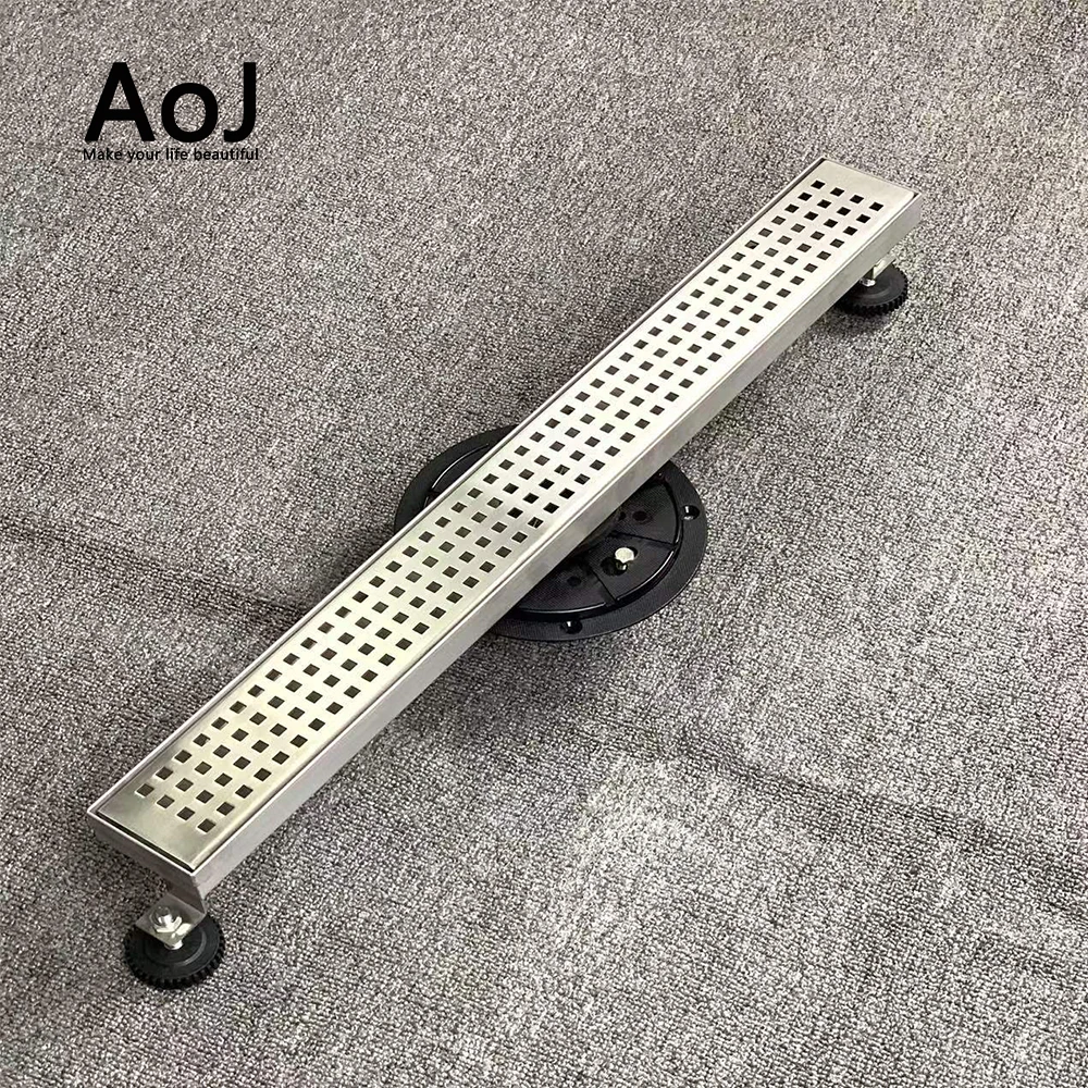 600mm north america standard quick drainage bathroom and balcony long shower floor drain