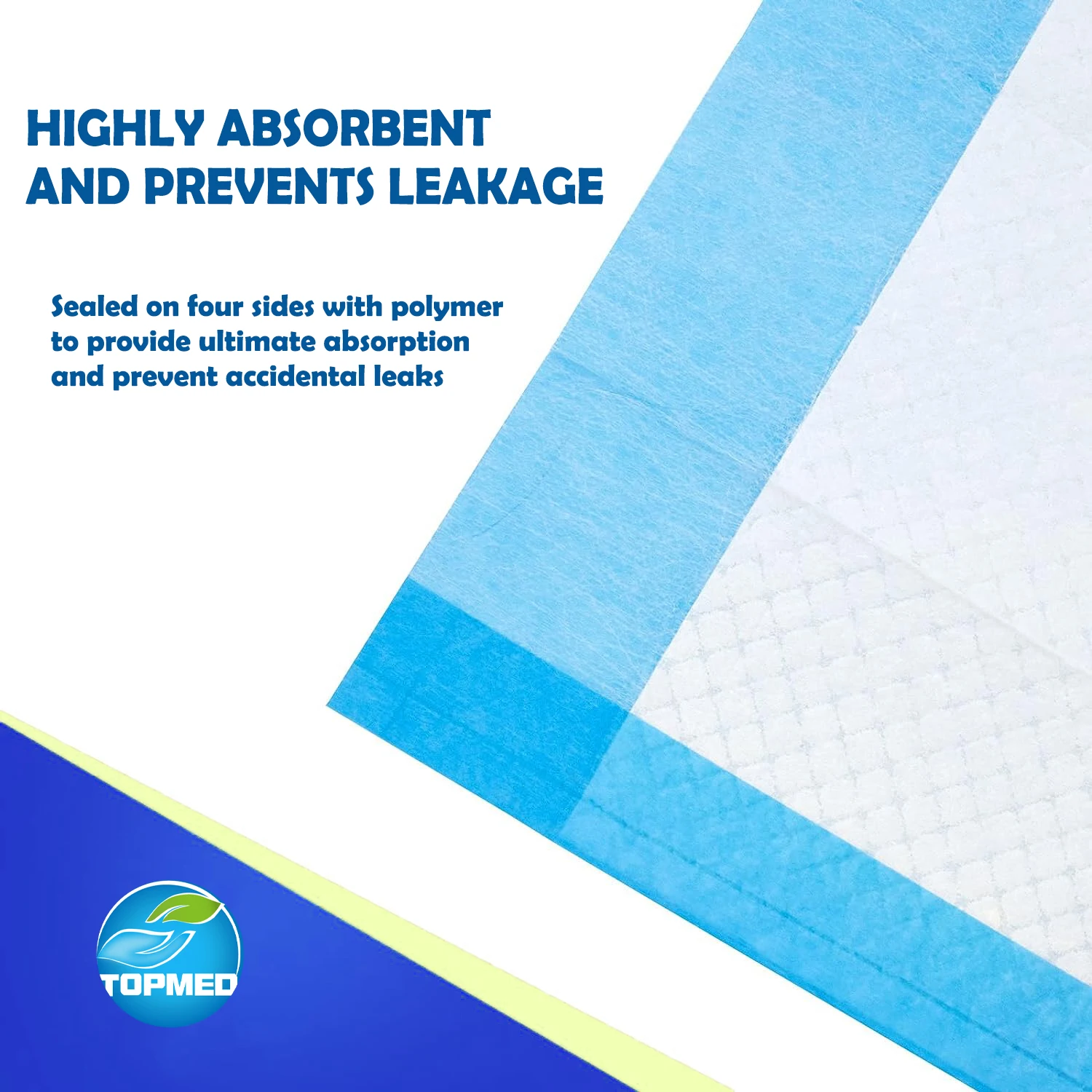 Manufacturer Organic Incontinence Non-woven Absorbent OEM Disposable Adult Hospital Nursing Underpad Bed Pad