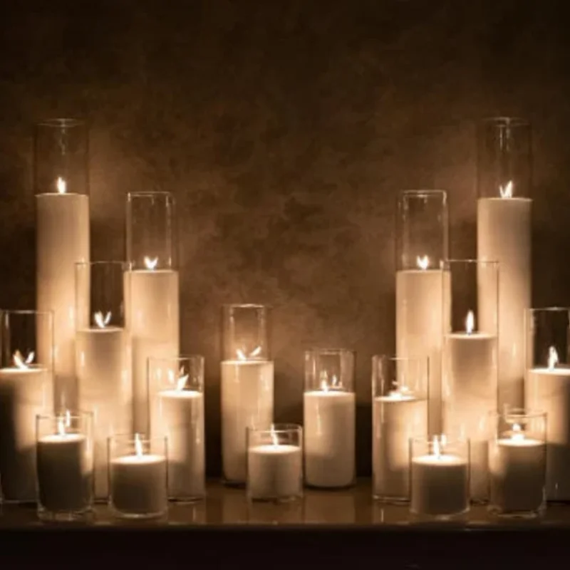 Factory Price Bicolor Candle Jar Glass Jar Scented Candle Soy Coconut Wax Glass Jar 18 L