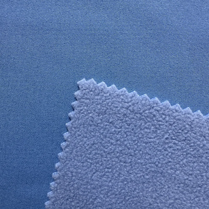 PS1/ROO68-1 60C Poly 100D Spandex stretch bonded with Poly fleece C6 W/R fabric for jacket