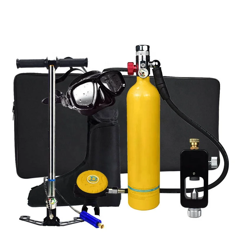Underwater 1L Mini Scuba Diving Tank Diving Equipment Set Mini Scuba Dive Cylinder Tank With 20-28 Minutes Spare Air