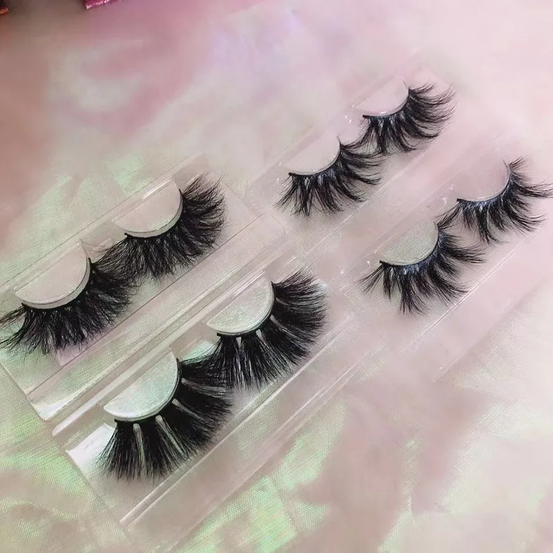 
25mm mink eyelash private label fluffy 3d mink lashes wholesale 5d mink eyelashes 