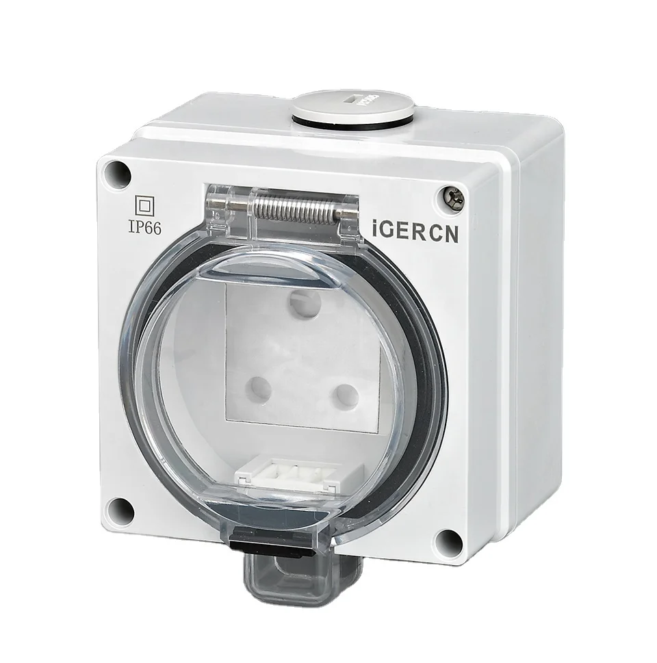 IP66 weather proof wall socket and switch with South Africa /India SOCKET IP66 wall socket