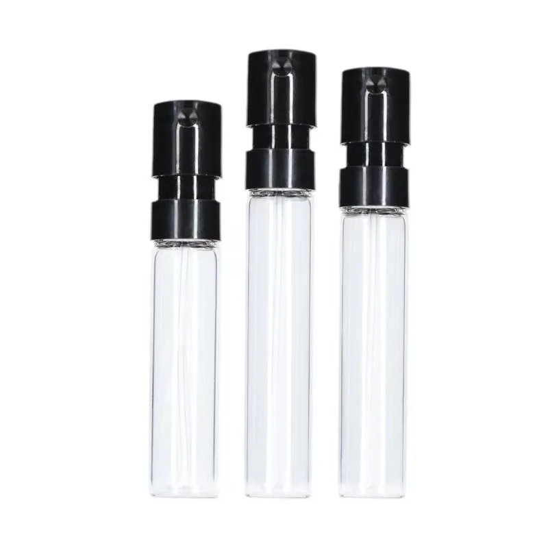1 ml 2ml 3ml l Custom Small Refillable Round Empty Luxury Glass Bottling Perfume Oil Spray Sample Bottle
