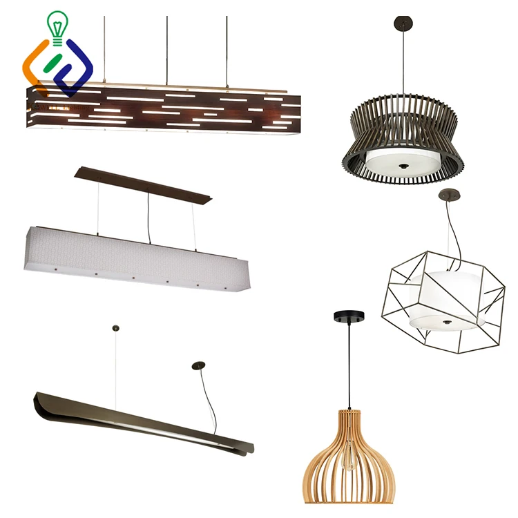 Gentle Organic Curves Suit Decors Farmhouse Contemporary Single E26 Socket Public Lounge Area Hanging Lights Wood Pendant Light