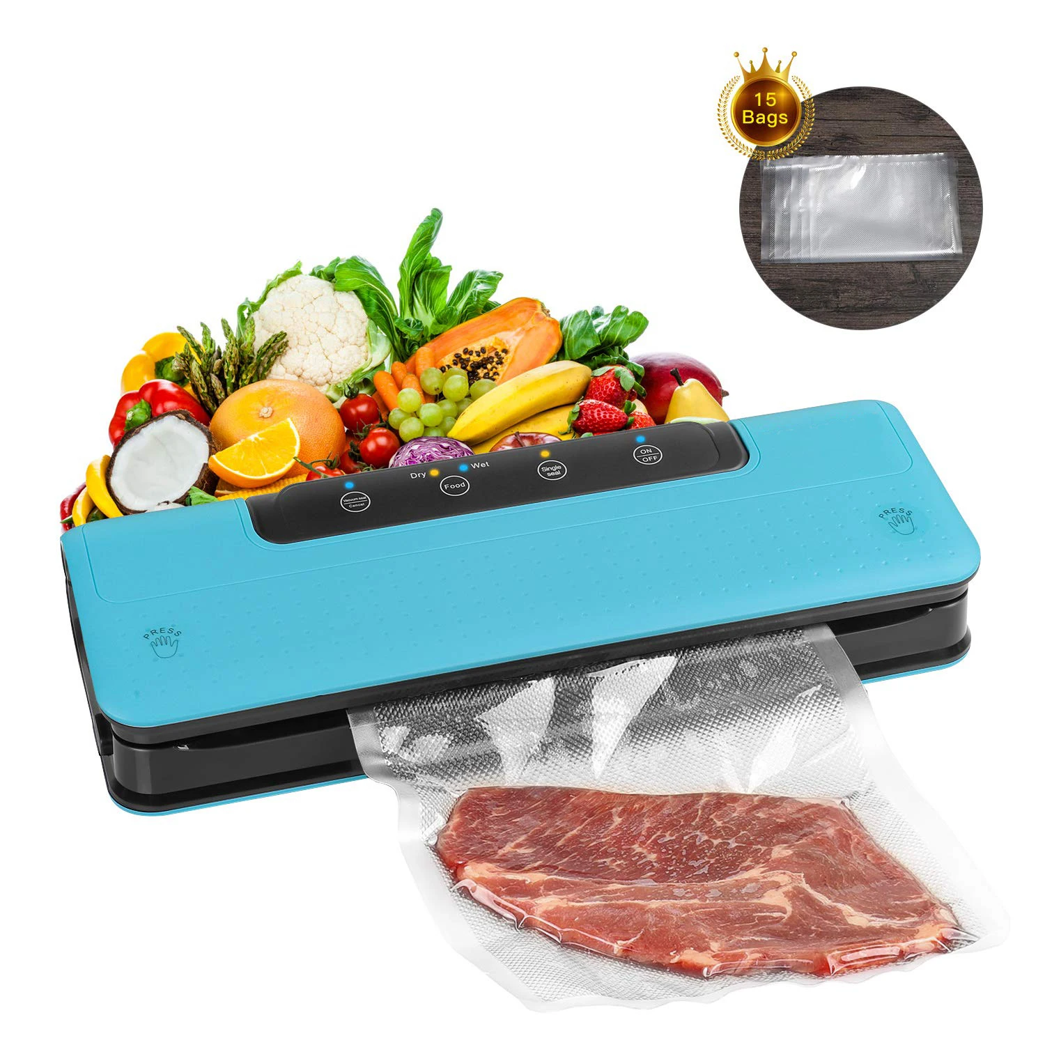 
Sealing Machine Vacuum Packing Sealer Mini Handheld/Table Vacuum Sealer Food, Clothes Storage 