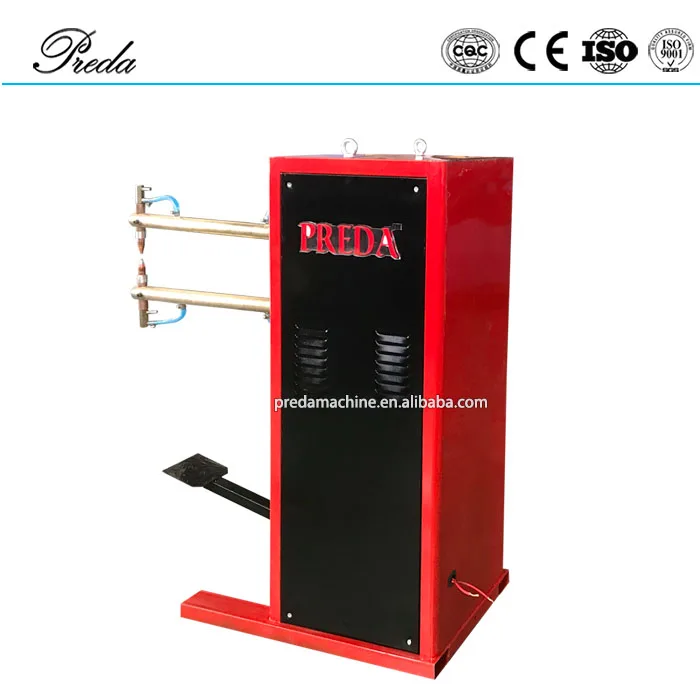 Round pipe sheet seam spot welding machine with 600mm arm