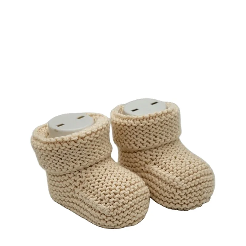 New styles 100%cotton baby booties Crochet Baby Shoes infant knitwear
