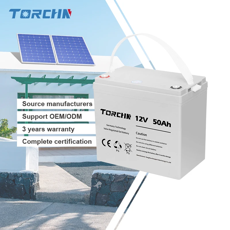 TORCHN Solar Deep Cycle Gel Battery 12v 48v 32ah 50ah 60ah 80ah 100ah Lead Acid Batteries Energy Storage Battery