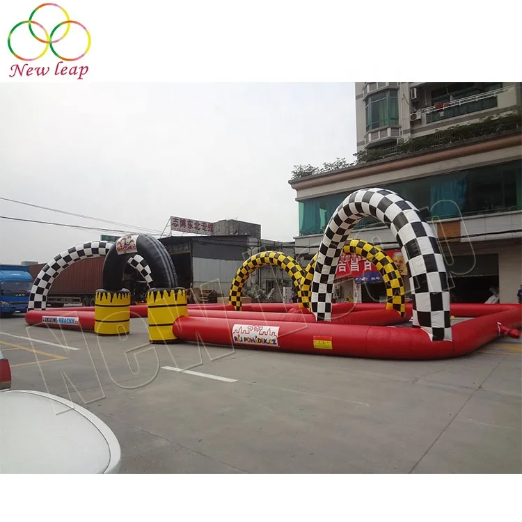 Cheap Price Bumper Car Inflatable Air Race Inflatable Speedway Go Kart Race Track