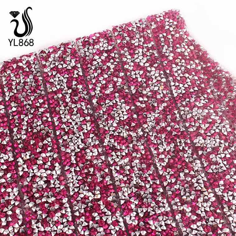 YALI strass nail 500 Gross Hotfix Rhinestone Design Template Transparent Flat Back Kit Low Price Trim Cvd Lab Diamonds Wholesale