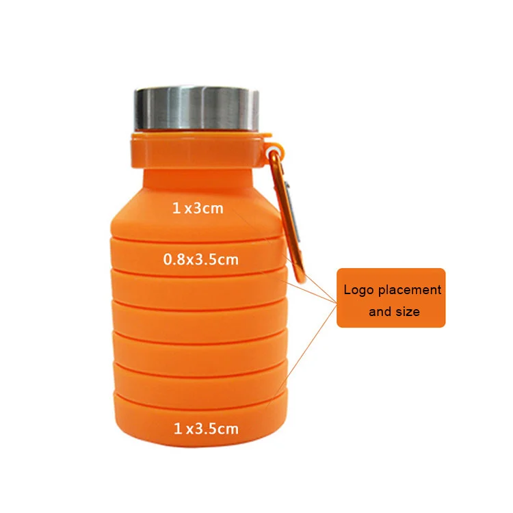 Manufacturers wholesale Silicone Foldable Drinking Collapsible Water Sports Water Bottle