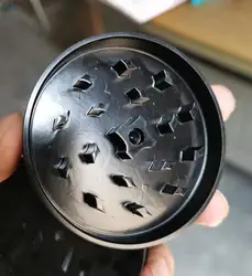 colorful OEM custom laser logo 63mm 4piece green ceramic herb grinders