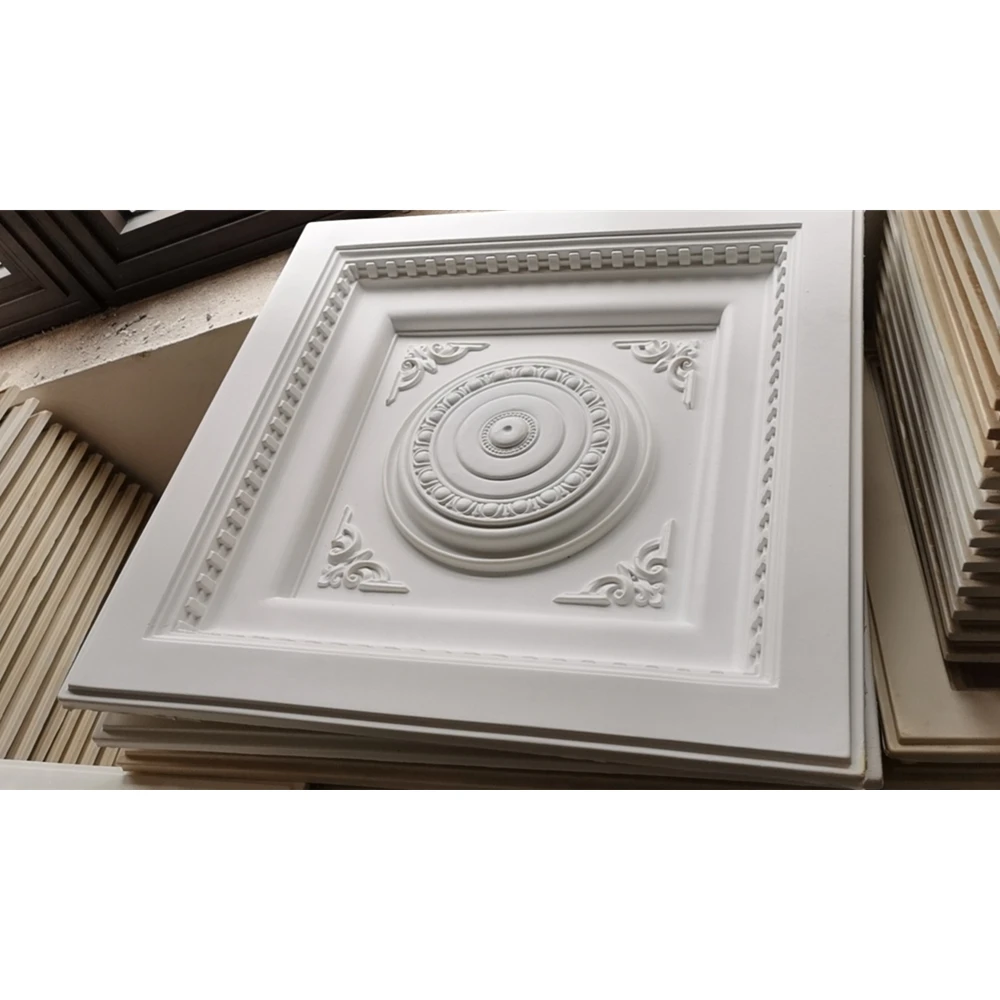 Hollow round cornice ceiling medallion ceiling roses roof moulding white PU