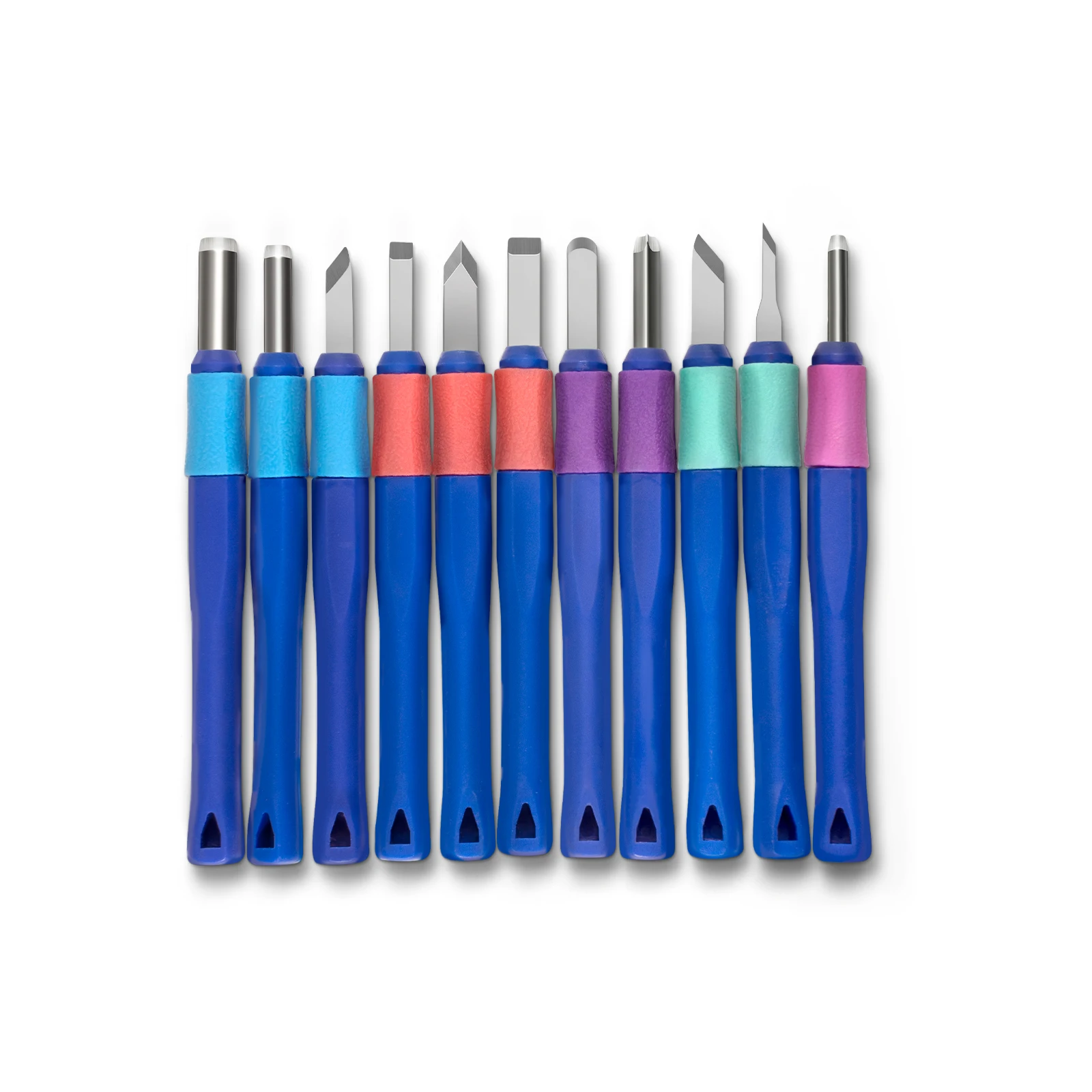 Sk2 Wood Carving Chisel 7pcs Plastic Handle Wood DIY Carving Knife For Carving