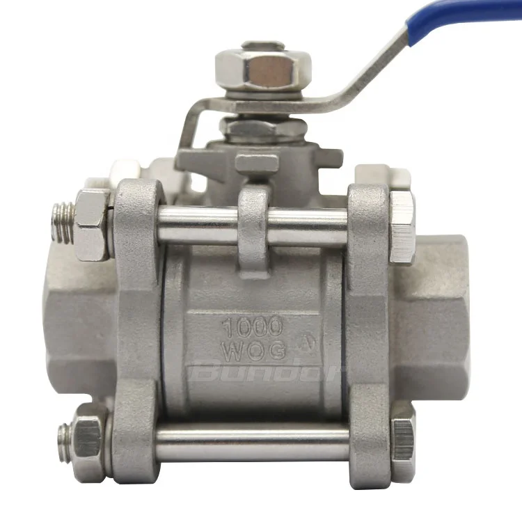 Шаровой кран с резьбой Bundor SS DN20 PN10 3PC