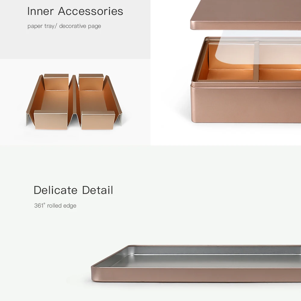 
Fashionable Hot Sale Customized Tea Tin Box 