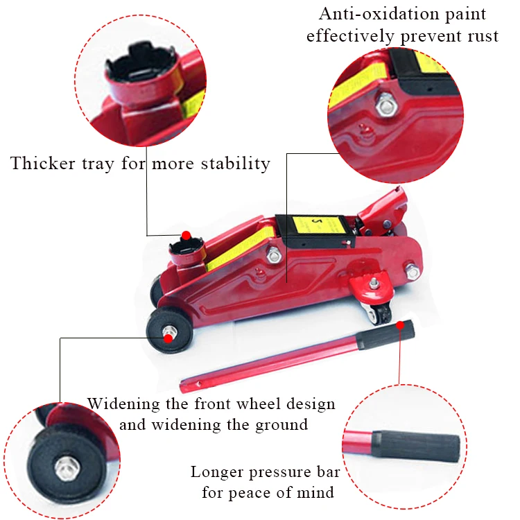 CE/GS/TUV Hydraulic Car Floor Jack 2ton With Lifting Jack Car Hydraulic Jack