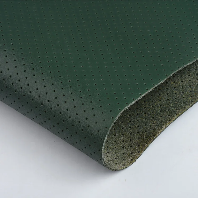 0.4Mm-2.0Mm Perforated Synthetic Leather Pu Synthetic Leather Fabric Perforated Leather Fabric For For Car Seats Sofa Furniture