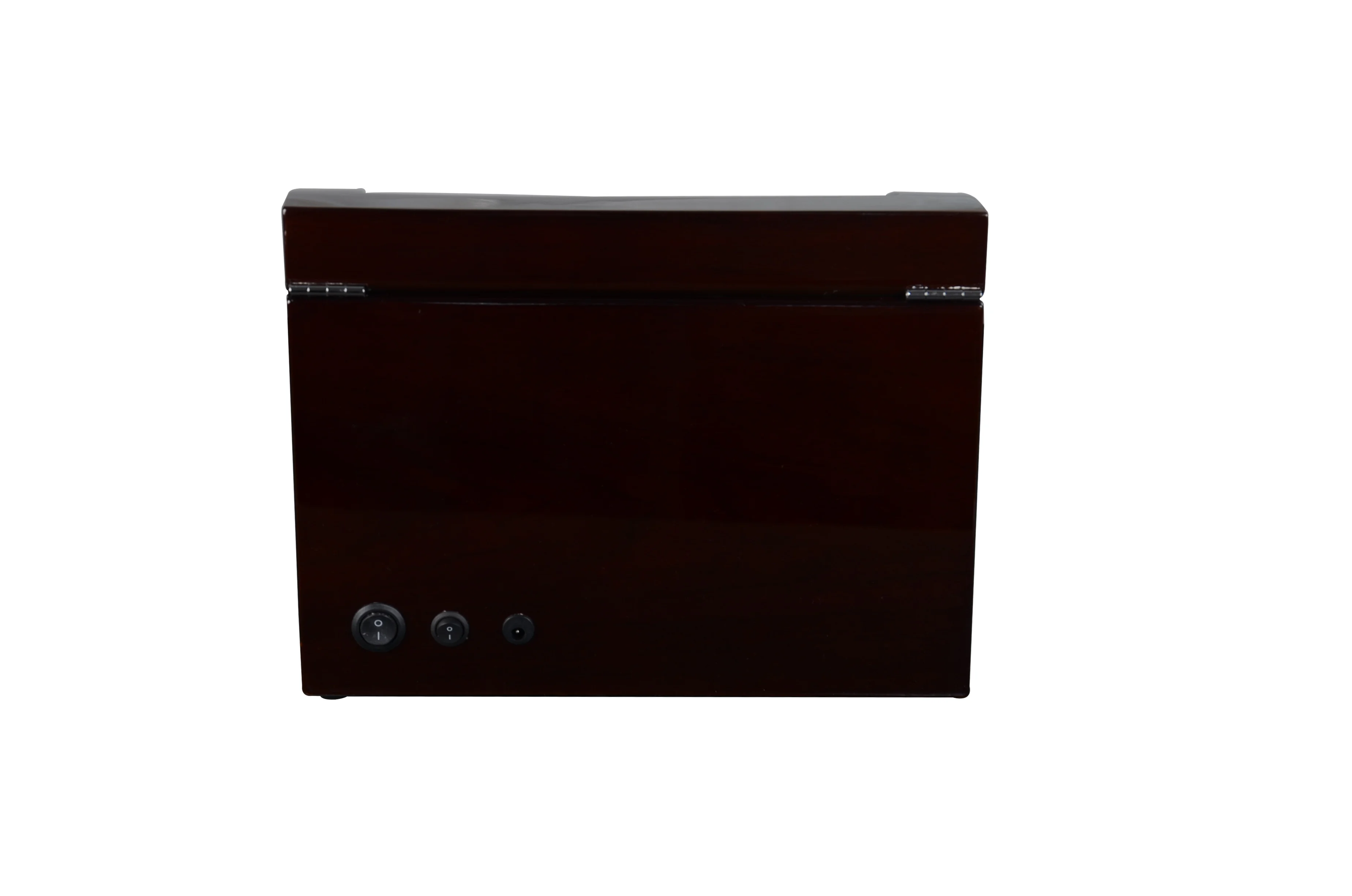 New upgraded luxury wood safe box led Mabuchi motor 4+4 automatic watch box winder watch boxes cases